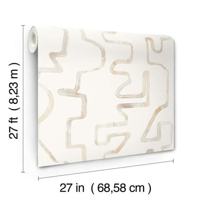 abstract-aura-caramel-cream-wallpaper-york-wallcoverings-ag2052 - York Wallpaper Wallpaper