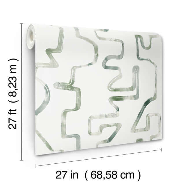 abstract-aura-green-grey-wallpaper-york-wallcoverings-ag2051 - York Wallcoverings Wallpaper