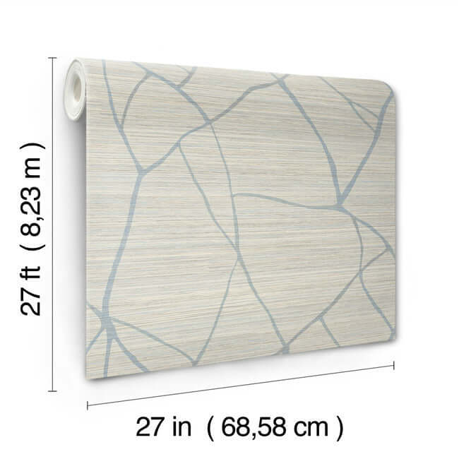 raska-smokey-blue-wallpaper-york-wallcoverings-ag2086 - York Wallcoverings Wallpaper