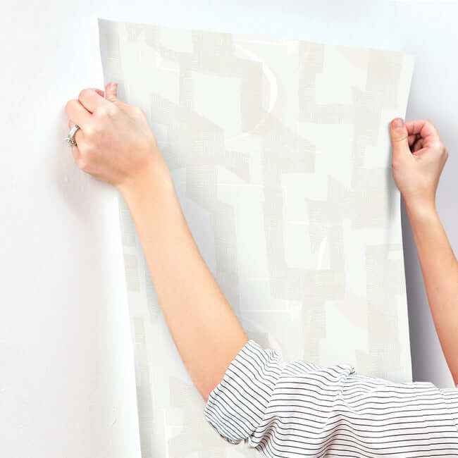 Modern Tribal Dove & Sand Wallpaper - York Wallcoverings - AG2102 - York Wallcoverings Wallpaper