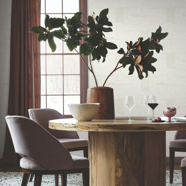 zulu-thread-neutral-pearl-wallpaper-york-wallcoverings-ag2036 - York Wallpaper Wallpaper