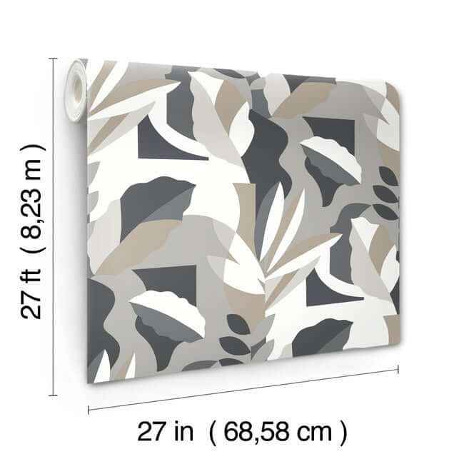 Papier Colle Black & White Wallpaper - York Wallcoverings - AG2003 - York Wallcoverings Wallpaper