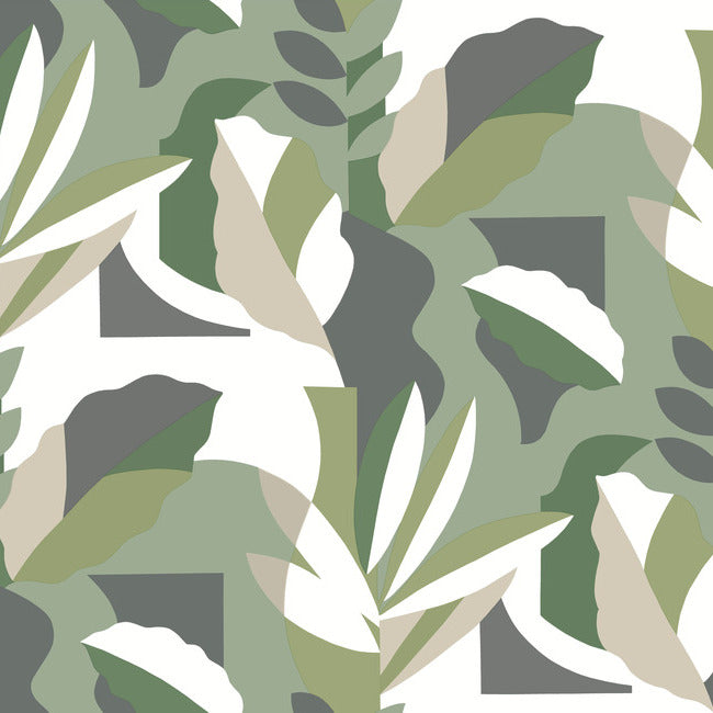 papier-colle-wallpaper-green-york-wallcoverings-ag2005 - York Wallcoverings Wallpaper