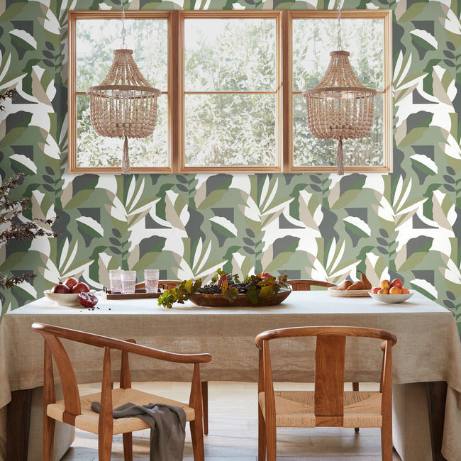papier-colle-wallpaper-green-york-wallcoverings-ag2005 - York Wallcoverings Wallpaper