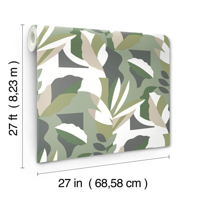 papier-colle-wallpaper-green-york-wallcoverings-ag2005 - York Wallcoverings Wallpaper