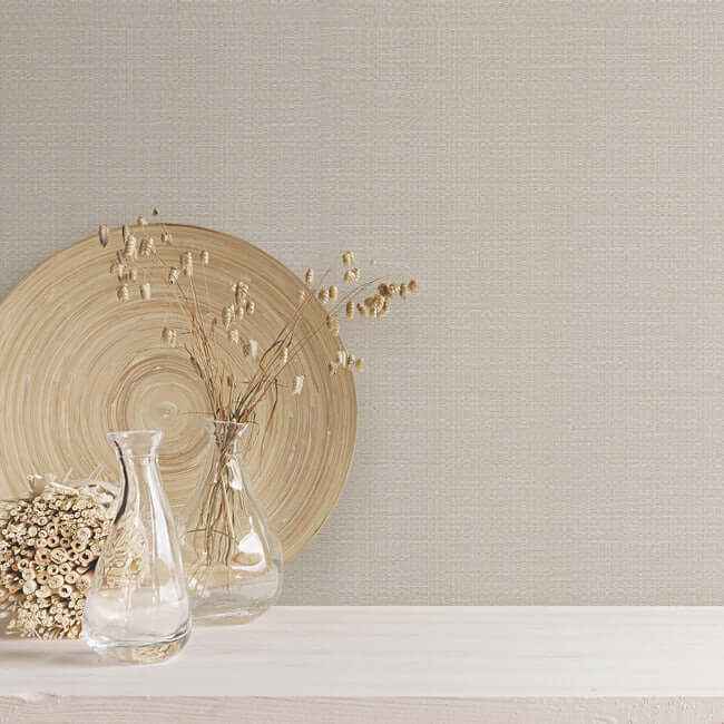 Bali Basketweave Beige Wallpaper - York Wallcoverings - SI24920 - York Wallcoverings Wallpaper