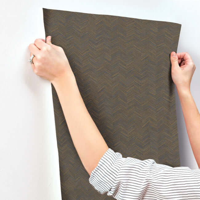raised-chevron-wallpaper-blue-york-wallcoverings-si25364 - York Wallcoverings Wallpaper