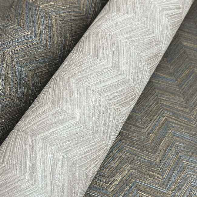 Raised Chevron Light Grey Wallpaper - York Wallcoverings - SI25360 - York Wallcoverings Wallpaper