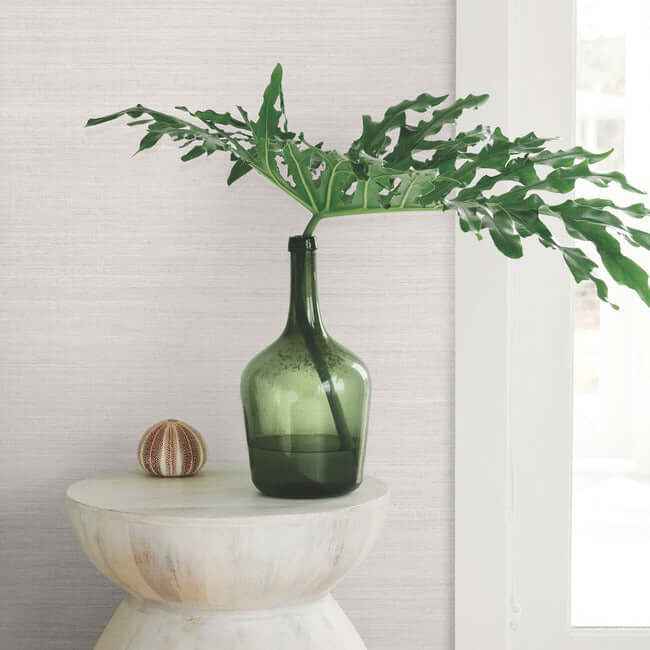 Milano Silk Grey Wallpaper - York Wallcoverings - SI6849 - York Wallcoverings Wallpaper
