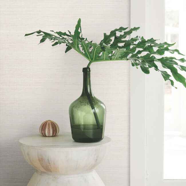 Milano Silk Ivory Wallpaper - York Wallcoverings - SI6843 - York Wallcoverings Wallpaper