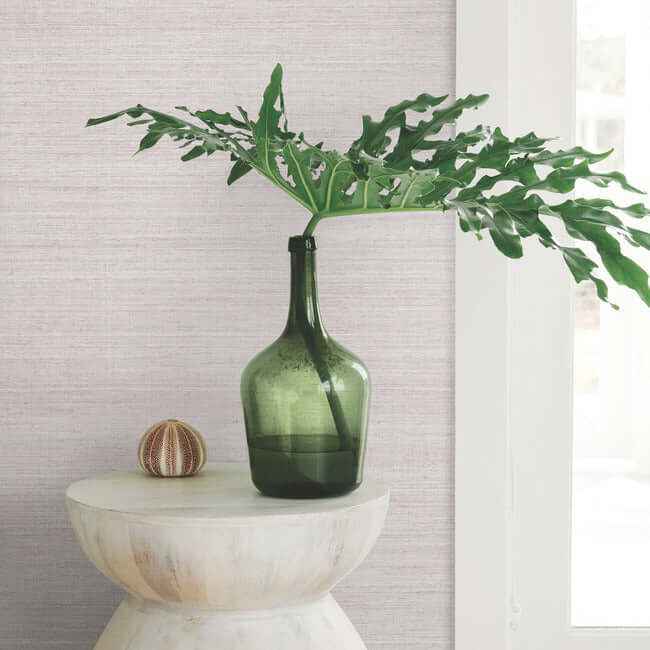 Milano Silk Dusty Lavender Wallpaper - York Wallcoverings - SI6844 - York Wallcoverings Wallpaper