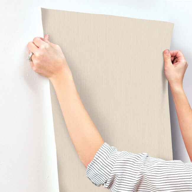 Nuvola Weave Champagne Wallpaper - York Wallcoverings - SI20776 - York Wallcoverings Wallpaper