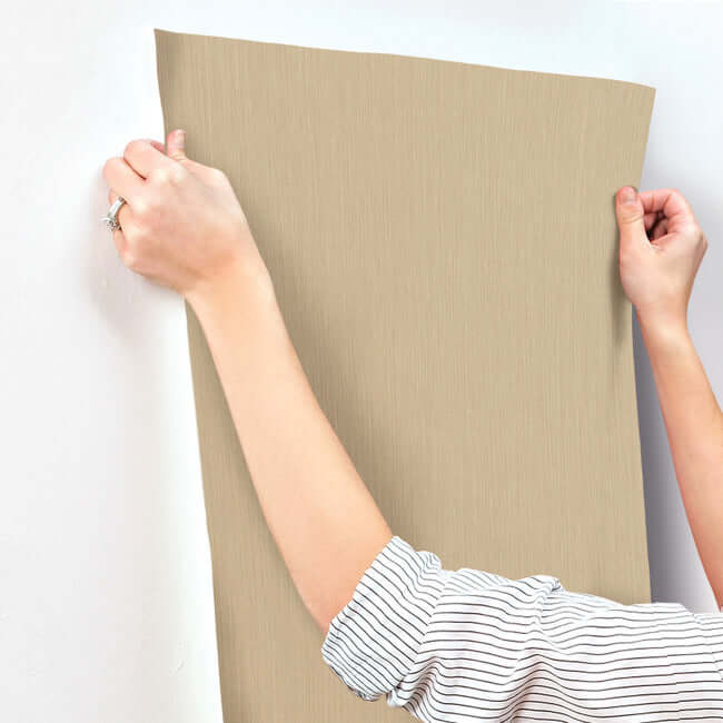 nuvola-weave-wallpaper-straw-york-wallcoverings-si20770 - York Wallcoverings Wallpaper