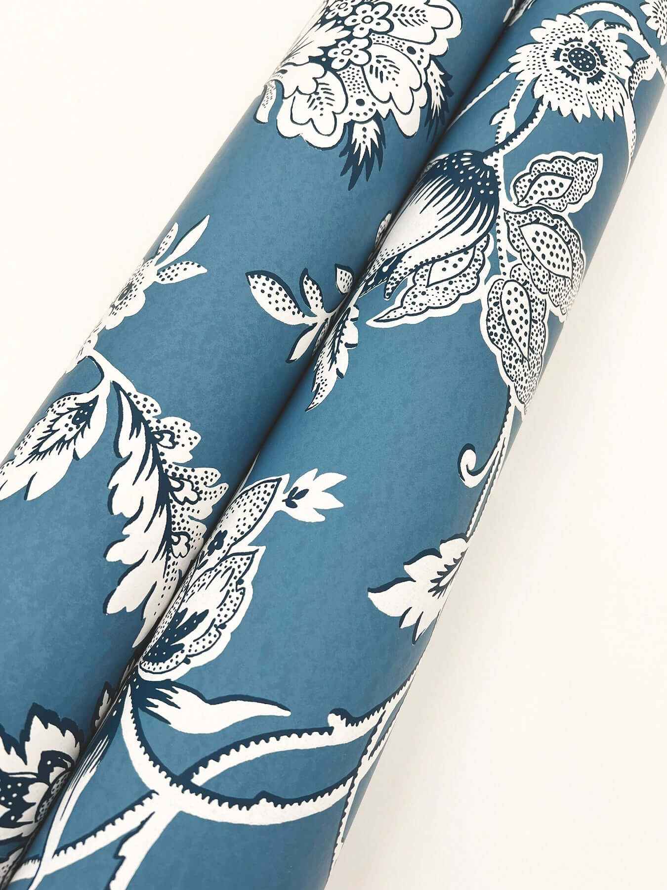 Sutton Blue Wallpaper - York Wallcoverings - RT7821 - York Wallcoverings Wallpaper