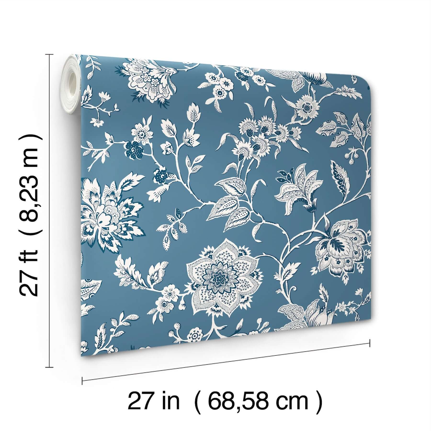 sutton-wallpaper-blue-york-wallcoverings-rt7821 - York Wallcoverings Wallpaper