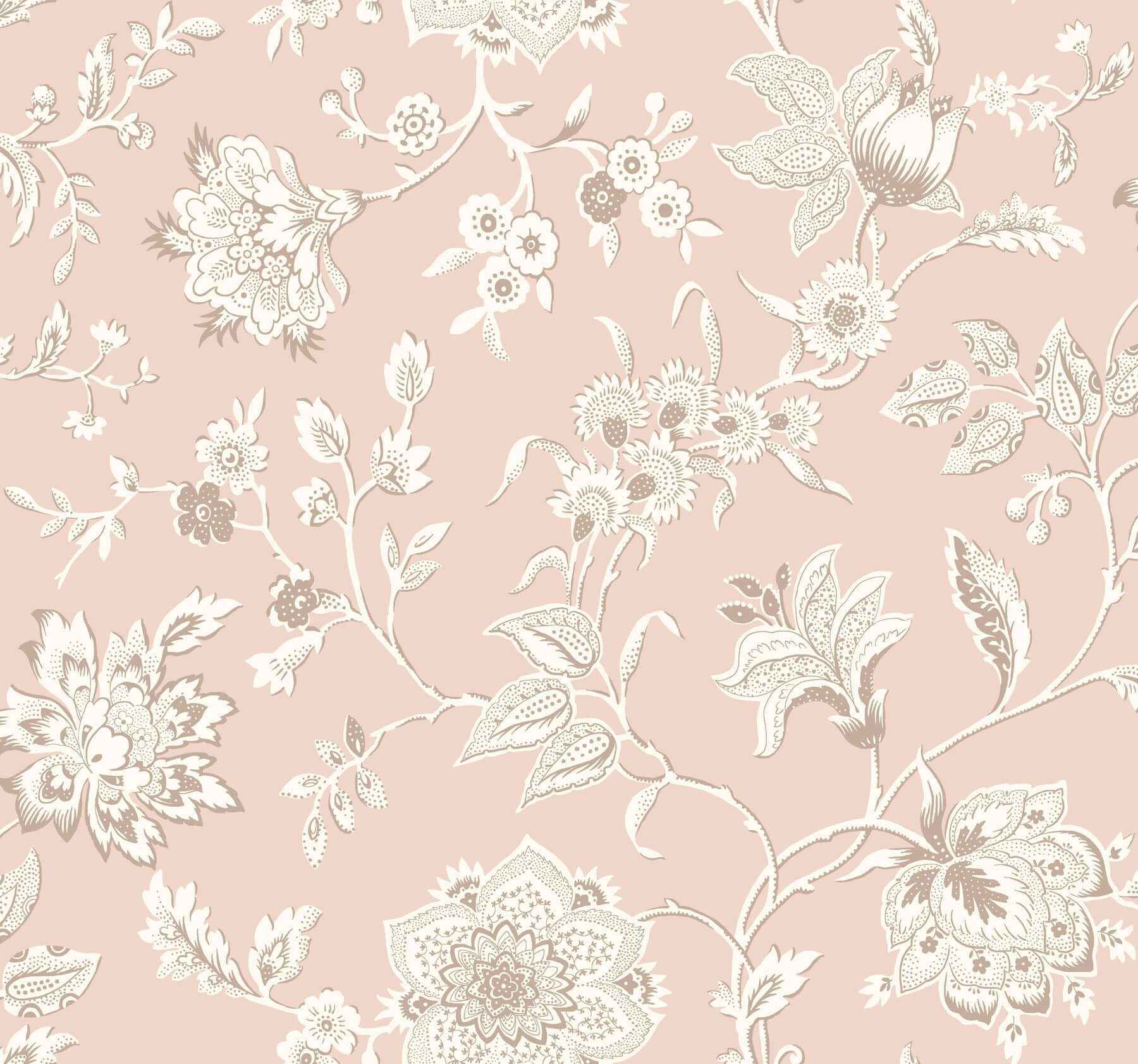 Sutton Blush Wallpaper - York Wallcoverings - RT7825
