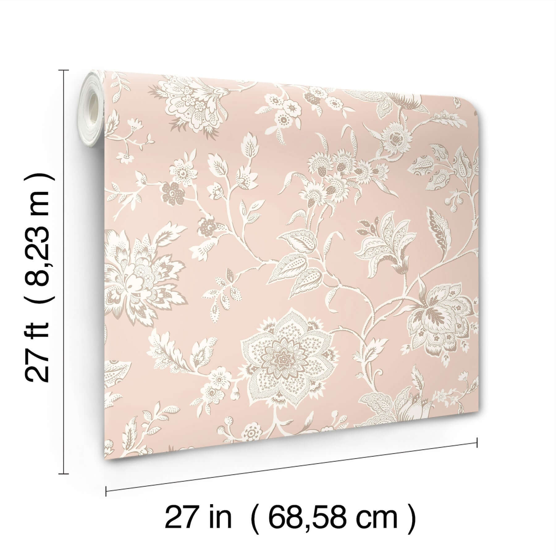 sutton-wallpaper-blush-york-wallcoverings-rt7825 - York Wallcoverings Wallpaper