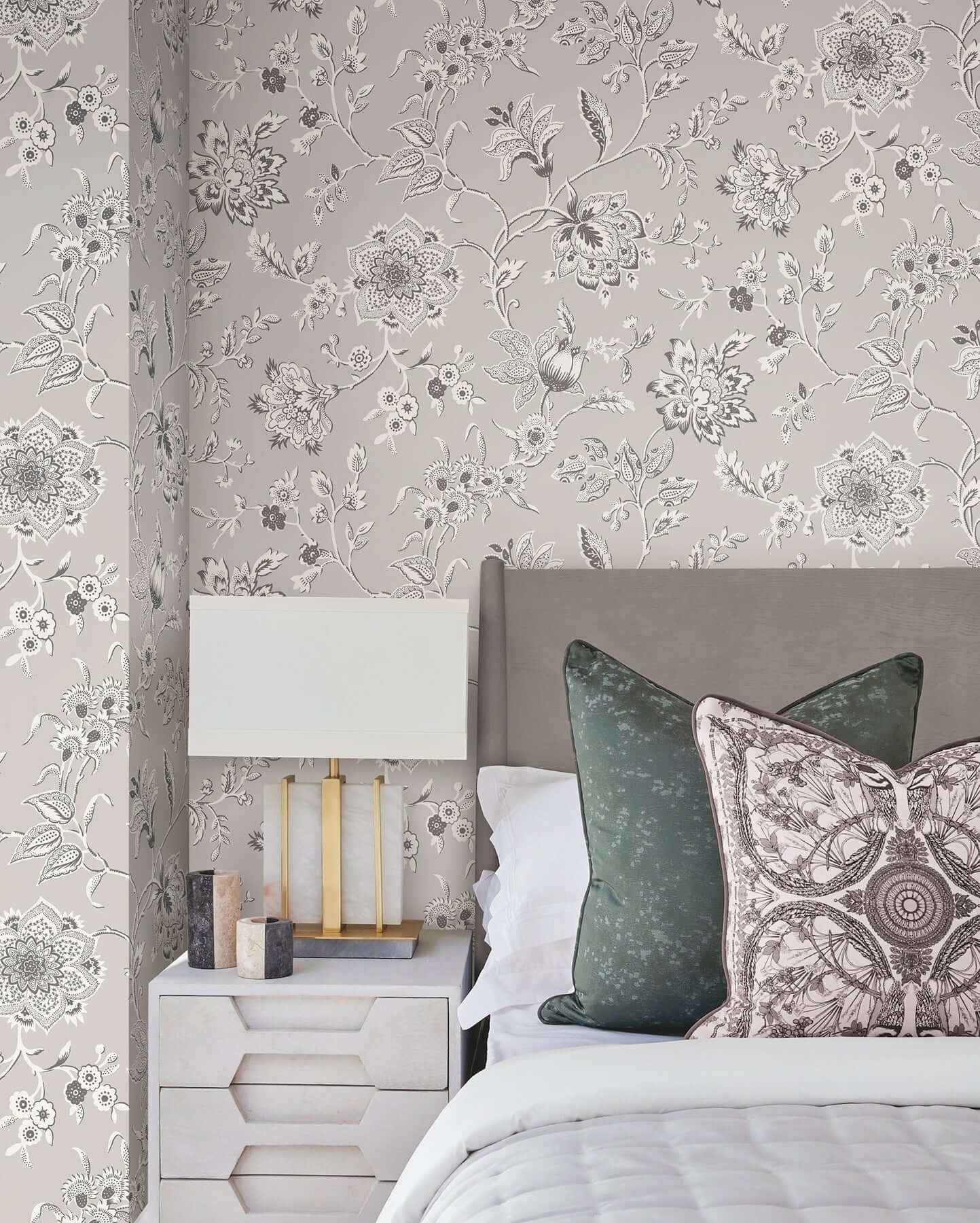 Sutton Grey Wallpaper - York Wallcoverings - RT7823 - York Wallcoverings Wallpaper