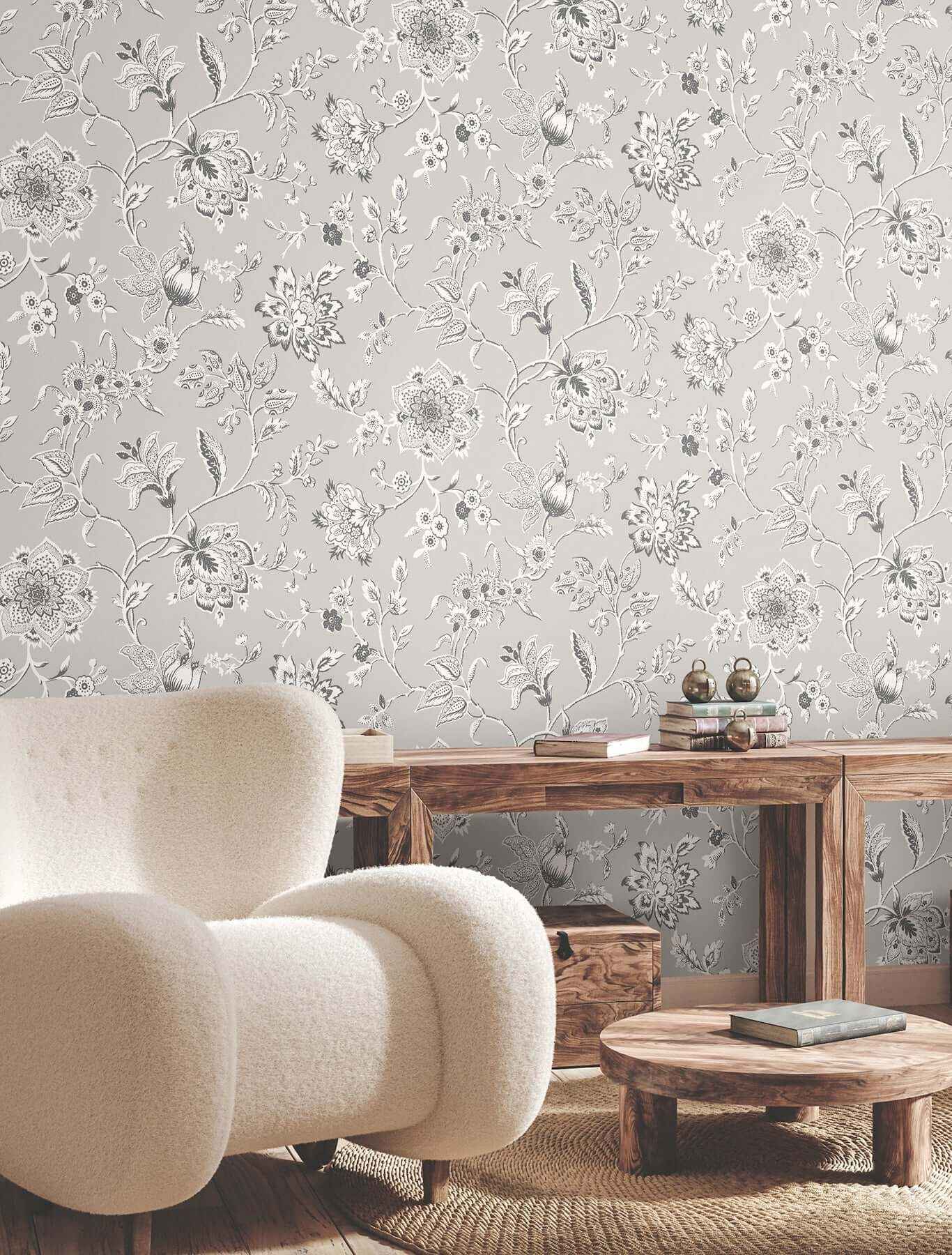Sutton Grey Wallpaper - York Wallcoverings - RT7823 - York Wallcoverings Wallpaper