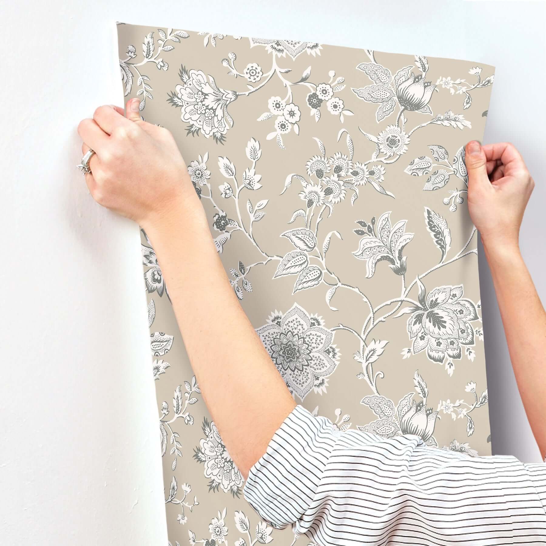 sutton-wallpaper-taupe-york-wallcoverings-rt7822 - York Wallcoverings Wallpaper