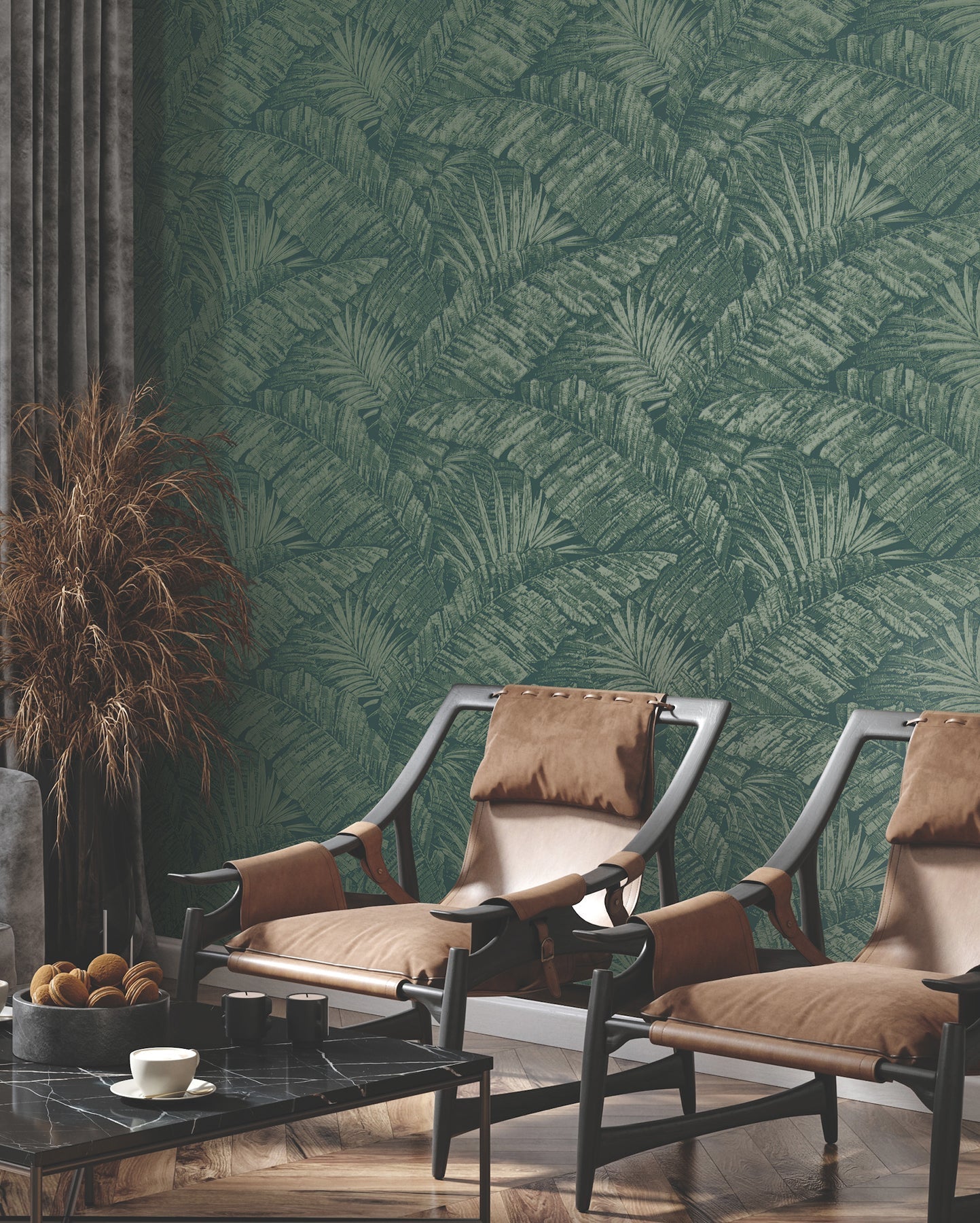 palm-cove-toile-wallpaper-emerald-forest-york-wallcoverings-rt7924