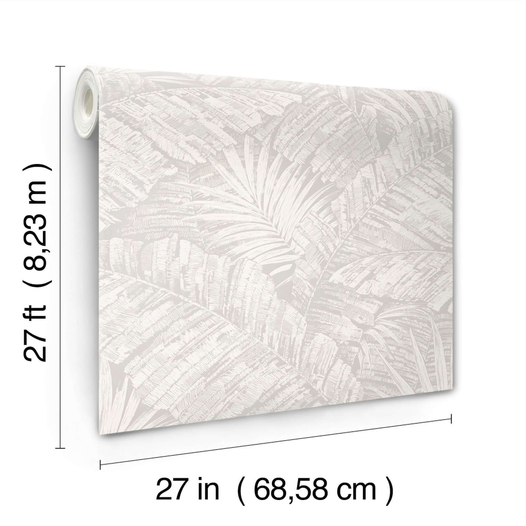 palm-cove-toile-wallpaper-whitegrey-york-wallcoverings-rt7922 - York Wallcoverings Wallpaper