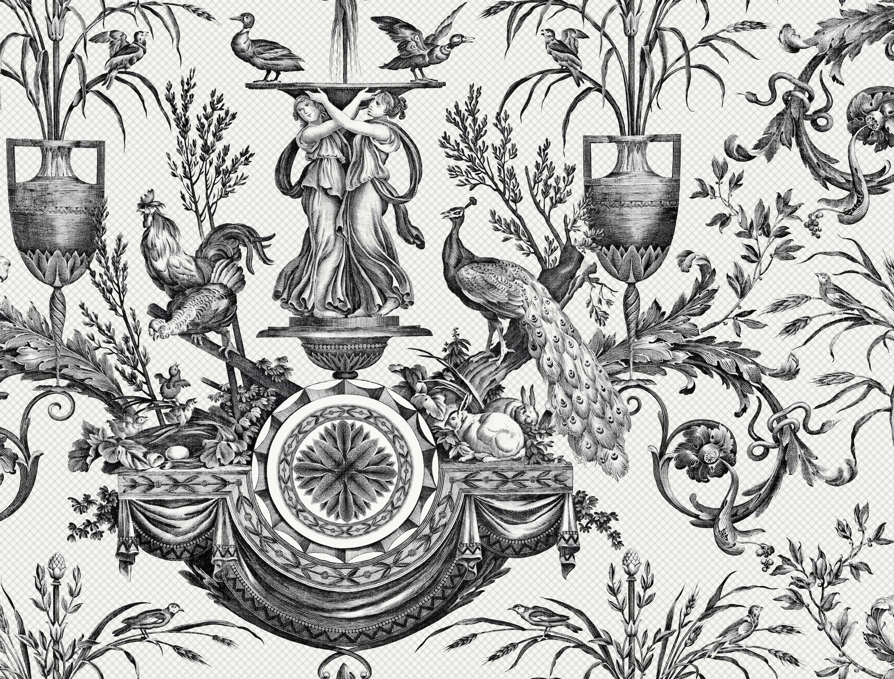 avian-fountain-toile-wallpaper-black-york-wallcoverings-rt7813