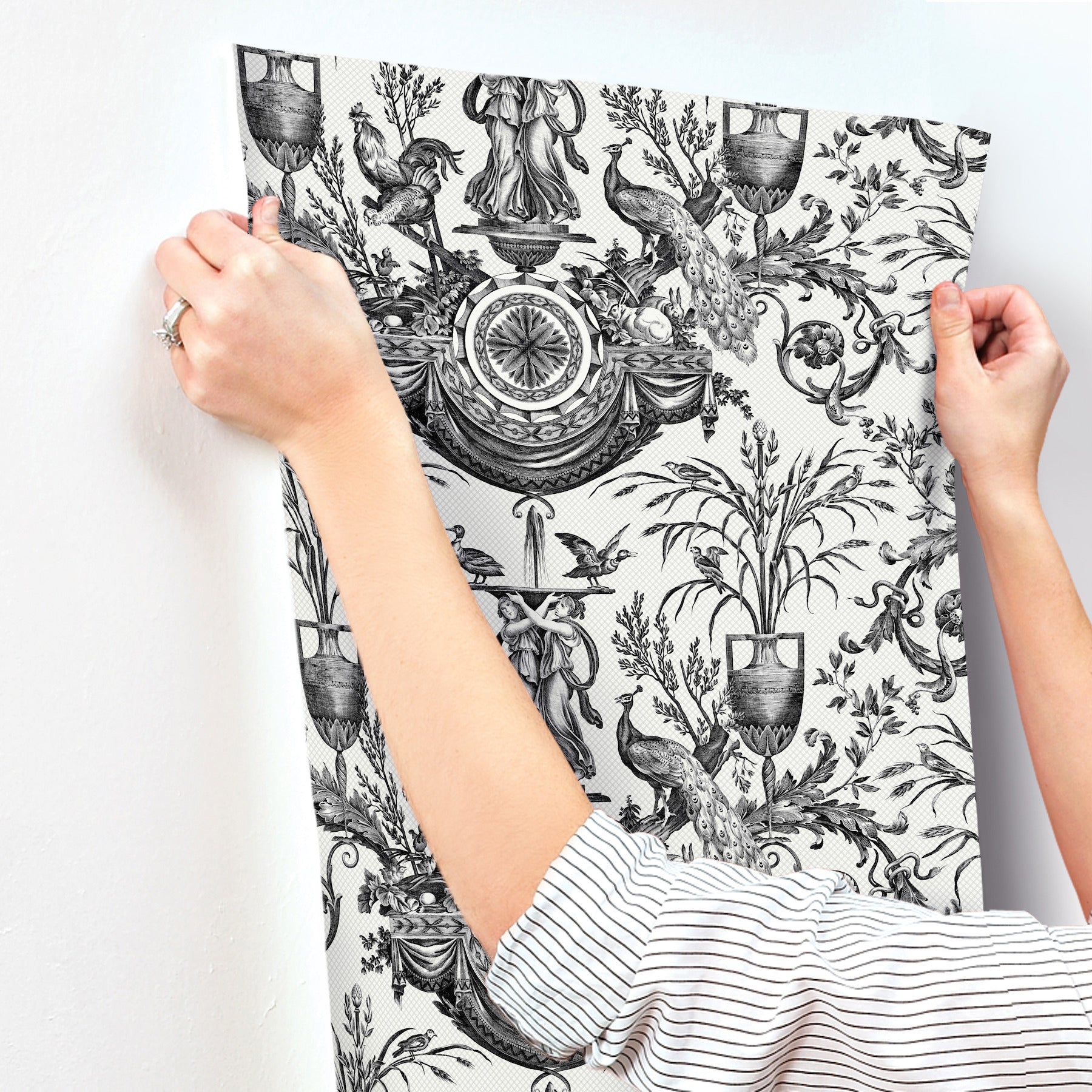 avian-fountain-toile-wallpaper-black-york-wallcoverings-rt7813