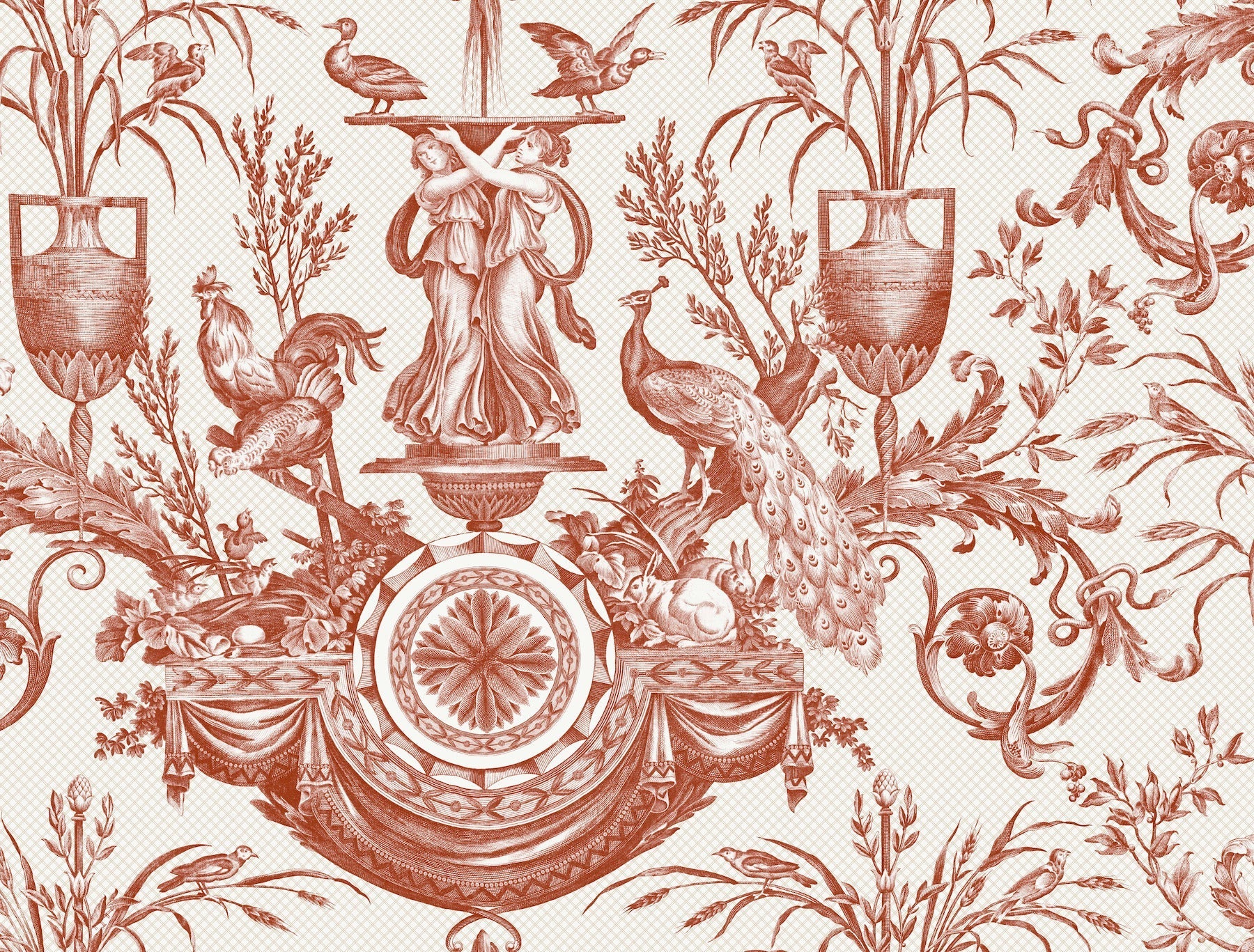 avian-fountain-toile-wallpaper-brick-york-wallcoverings-rt7814