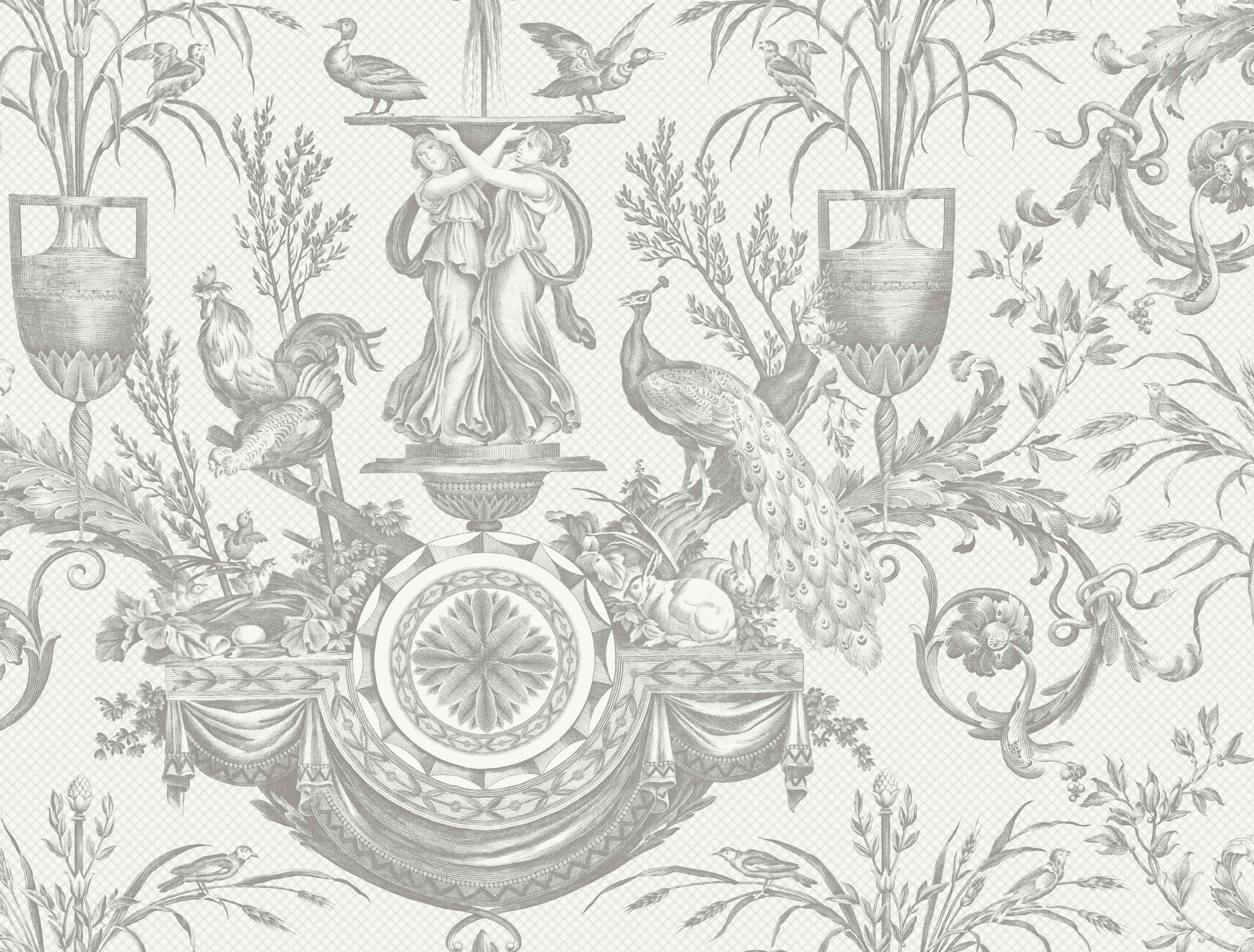 avian-fountain-toile-wallpaper-grey-york-wallcoverings-rt7815