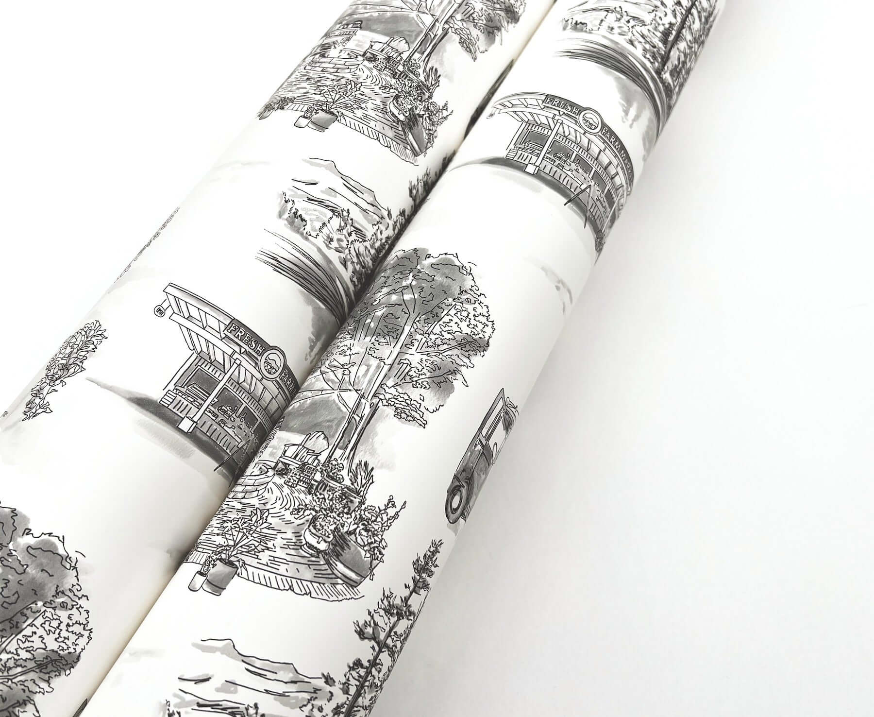 modern-vista-toile-wallpaper-black-york-wallcoverings-rt7861 - York Wallcoverings Wallpaper
