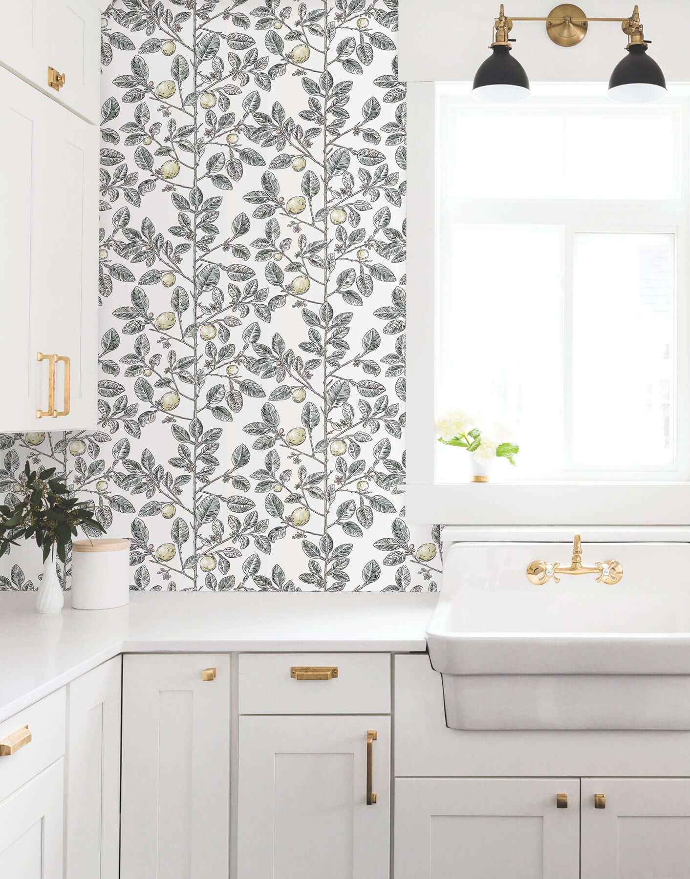 Limoncello Toile Black Wallpaper - York Wallcoverings - RT7912 - York Wallcoverings Wallpaper