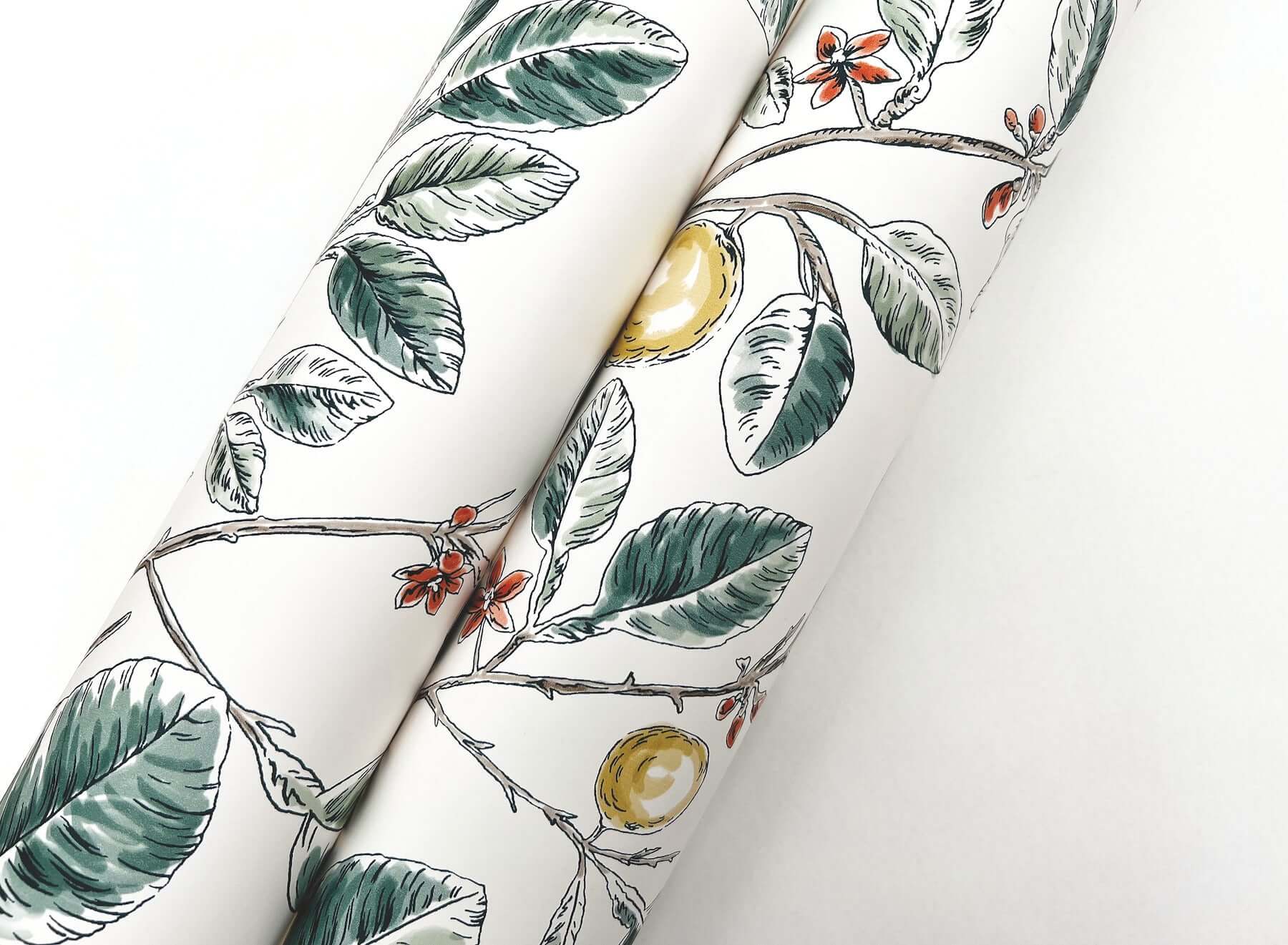 limoncello-toile-wallpaper-forest-york-wallcoverings-rt7914 - York Wallcoverings Wallpaper