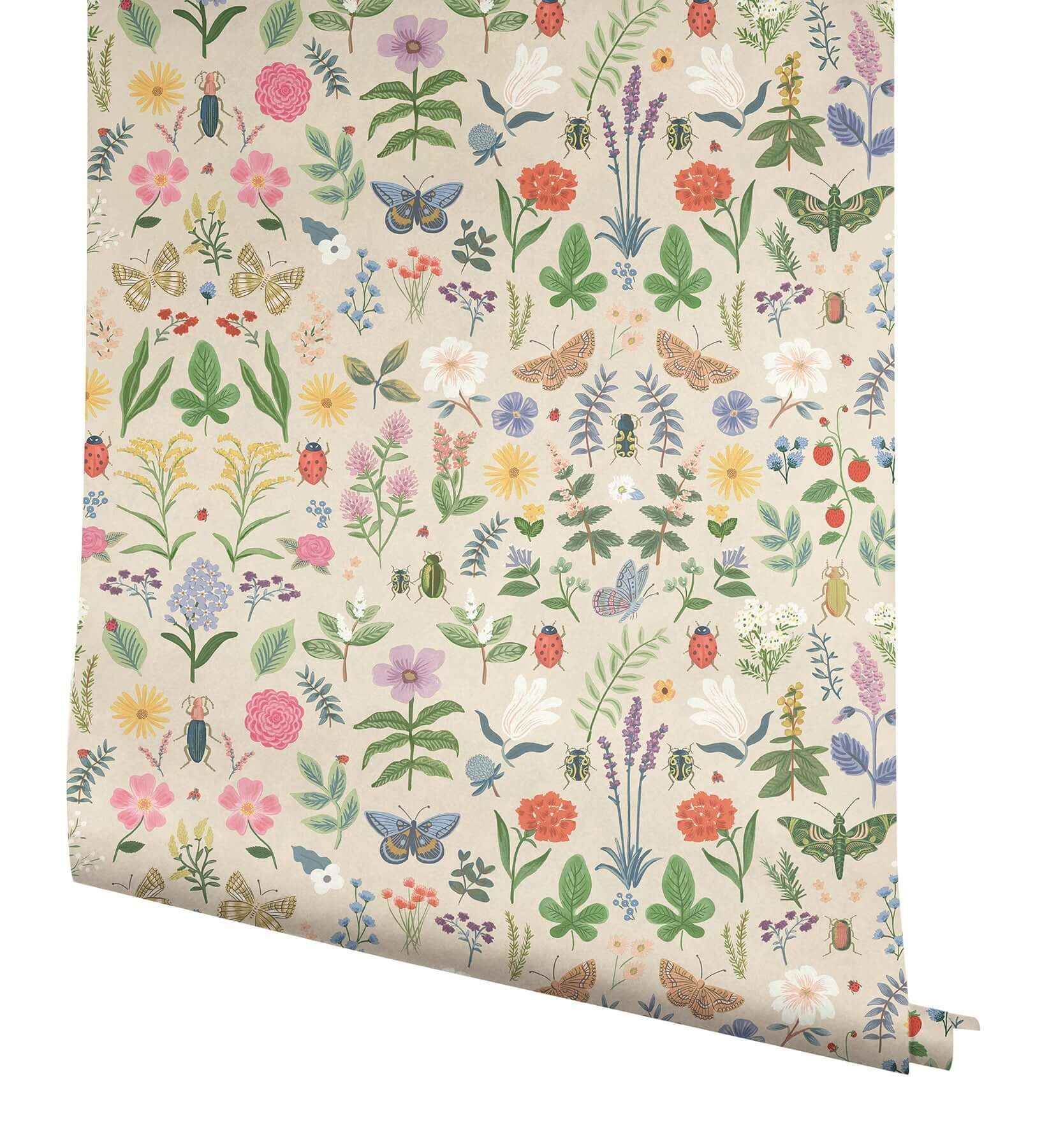 Curio Cream Peel & Stick Wallpaper - York Wallcoverings - PSW1542RL - York Wallcoverings Wallpaper