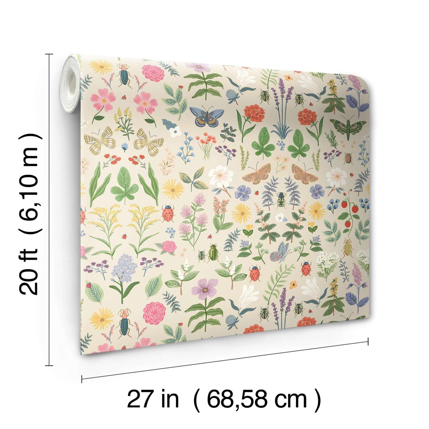 curio-peel-stick-wallpaper-cream-york-wallcoverings-psw1542rl - York Wallcoverings Wallpaper