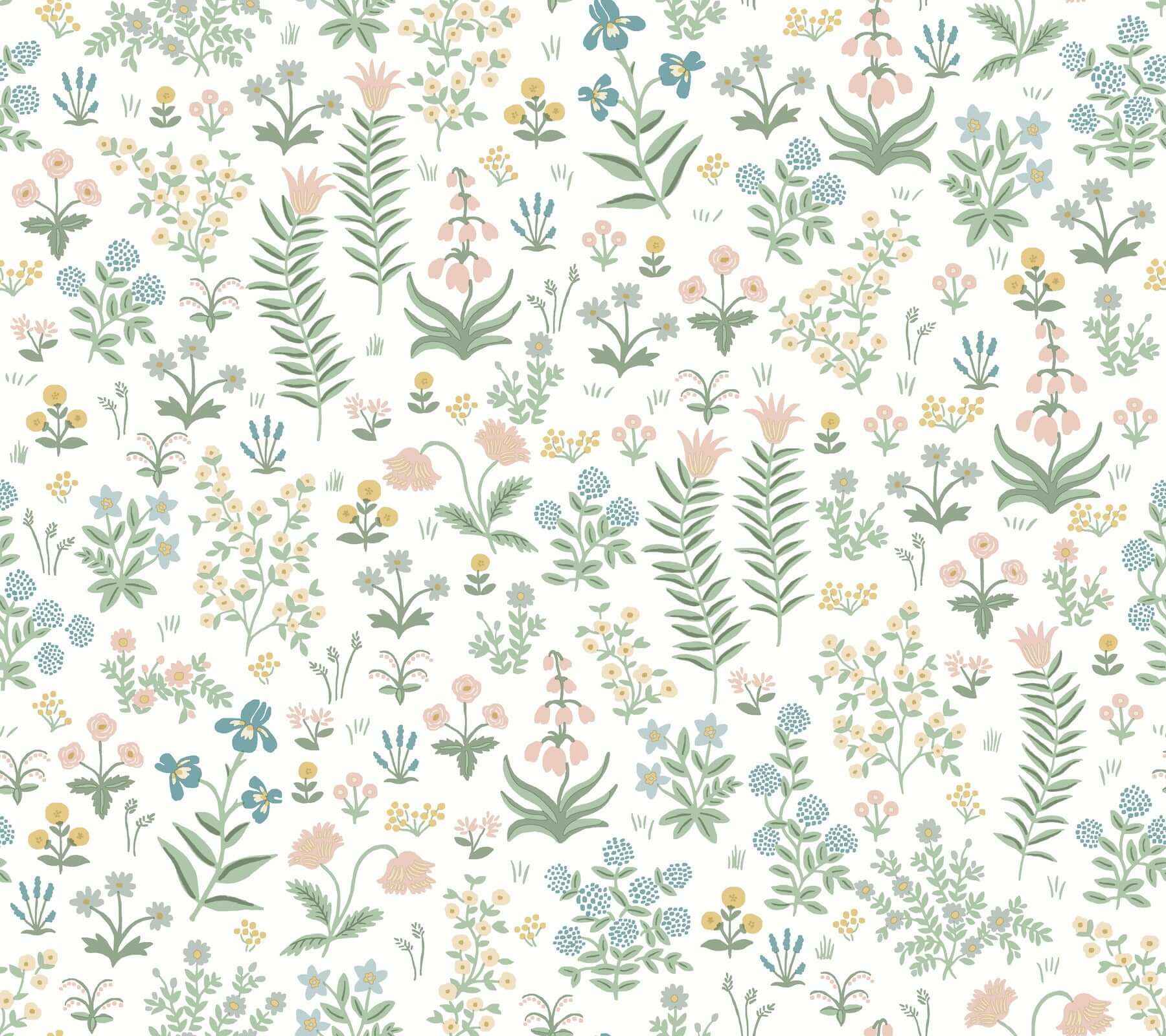 Menagerie Garden Blush Multicolor Peel & Stick Wallpaper - York Wallcoverings - PSW1550RL - York Wallcoverings Wallpaper