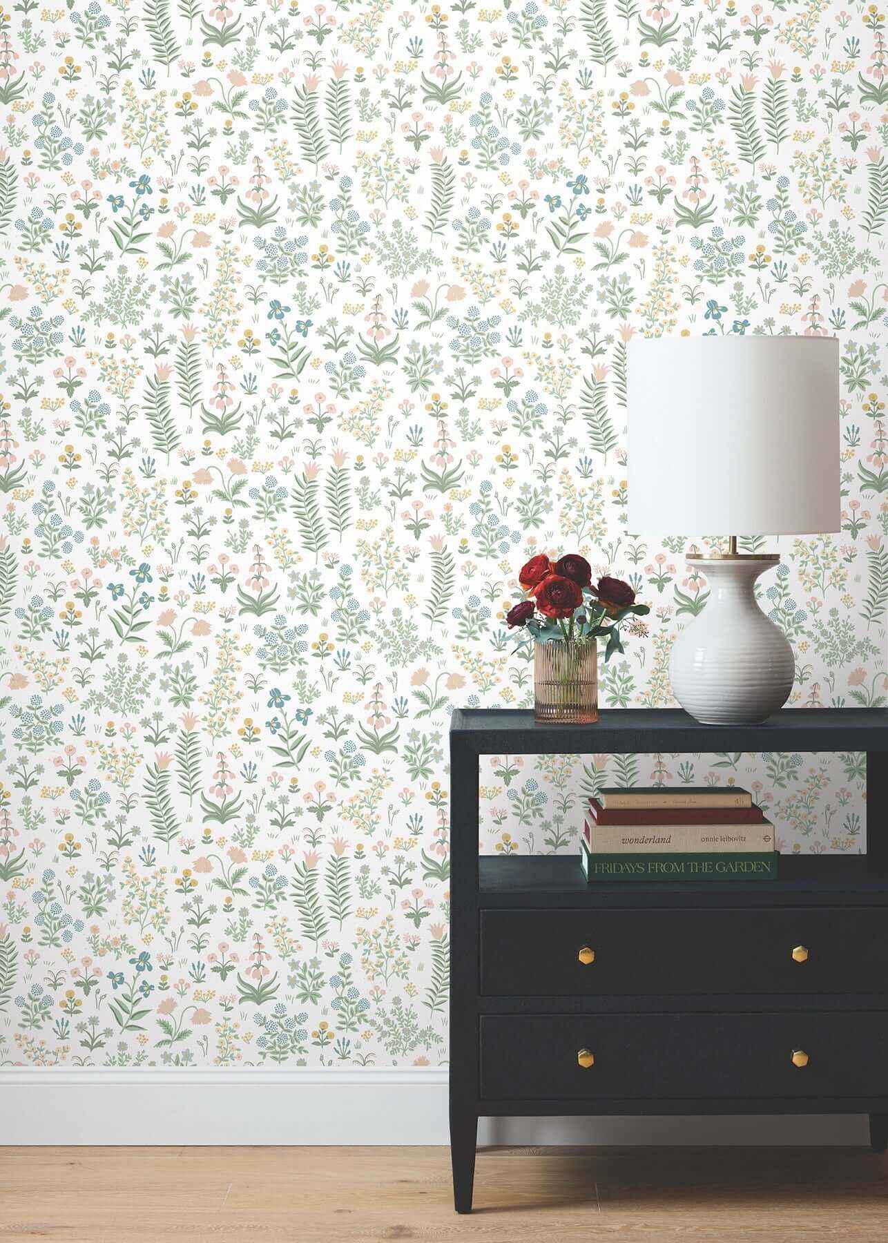 Menagerie Garden Blush Multicolor Peel & Stick Wallpaper - York Wallcoverings - PSW1550RL - York Wallcoverings Wallpaper