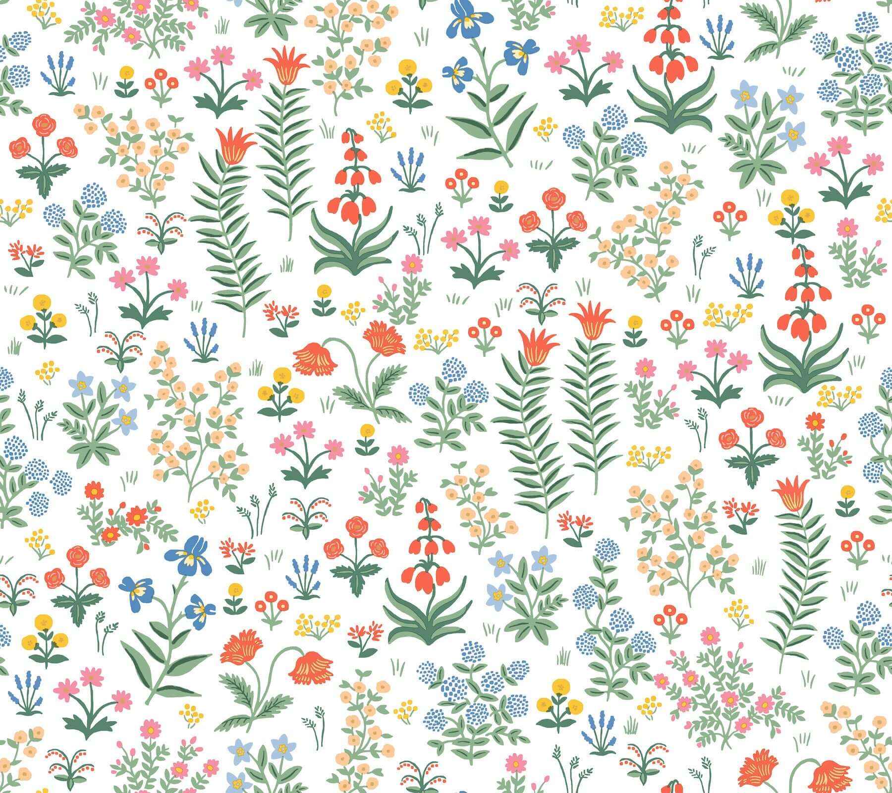 Menagerie Garden Rose Multicolor Peel & Stick Wallpaper - York Wallcoverings - PSW1552RL - York Wallcoverings Wallpaper