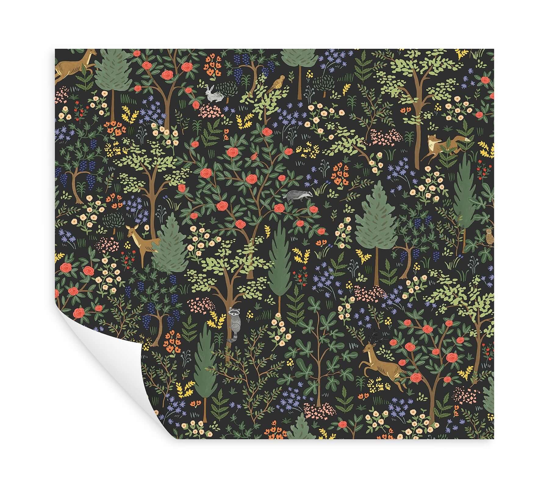 woodland-peel-stick-wallpaper-black-york-wallcoverings-psw1546rl - York Wallcoverings Wallpaper