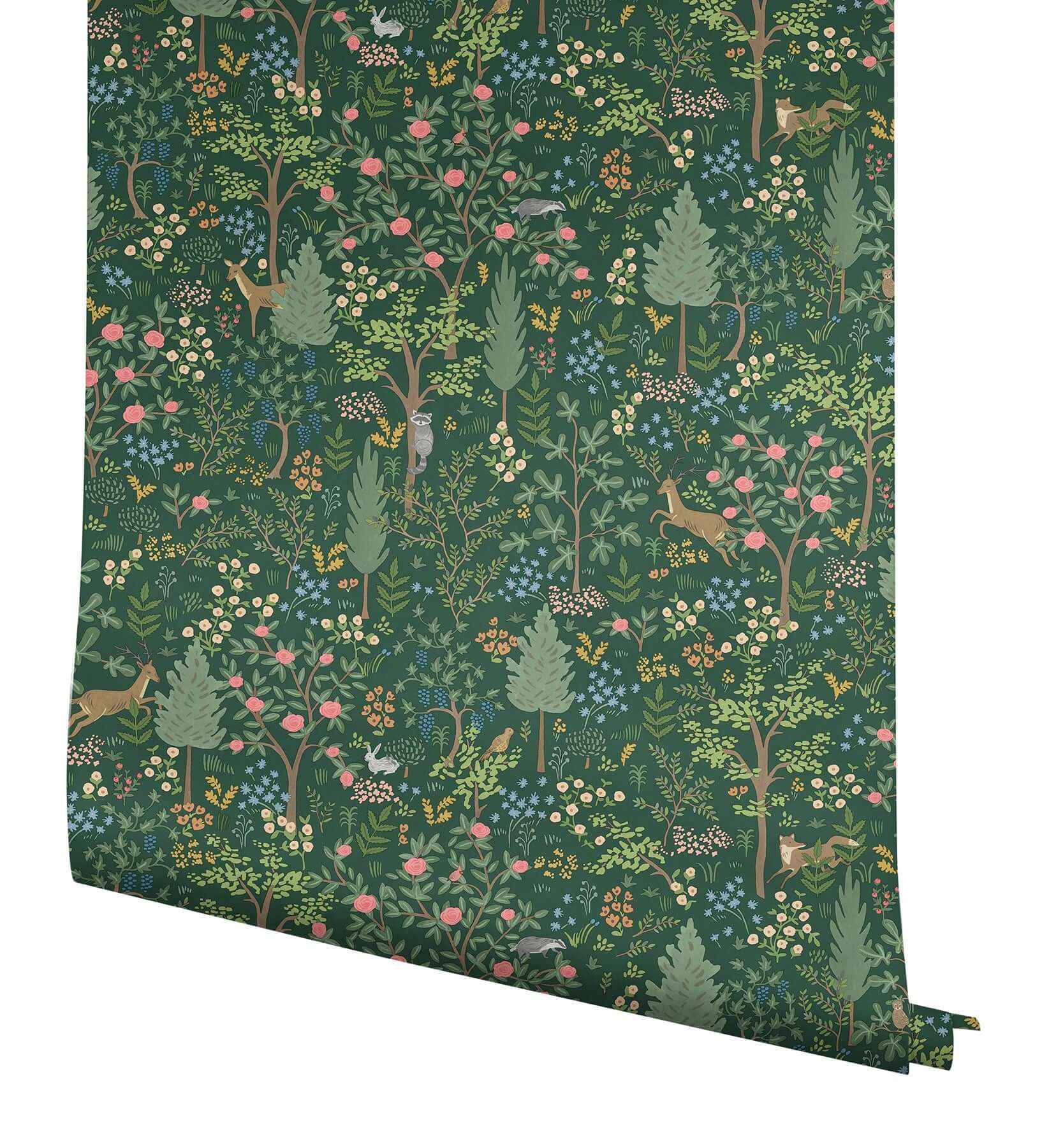 Woodland Emerald Peel & Stick Wallpaper - York Wallcoverings - PSW1548RL - York Wallcoverings Wallpaper