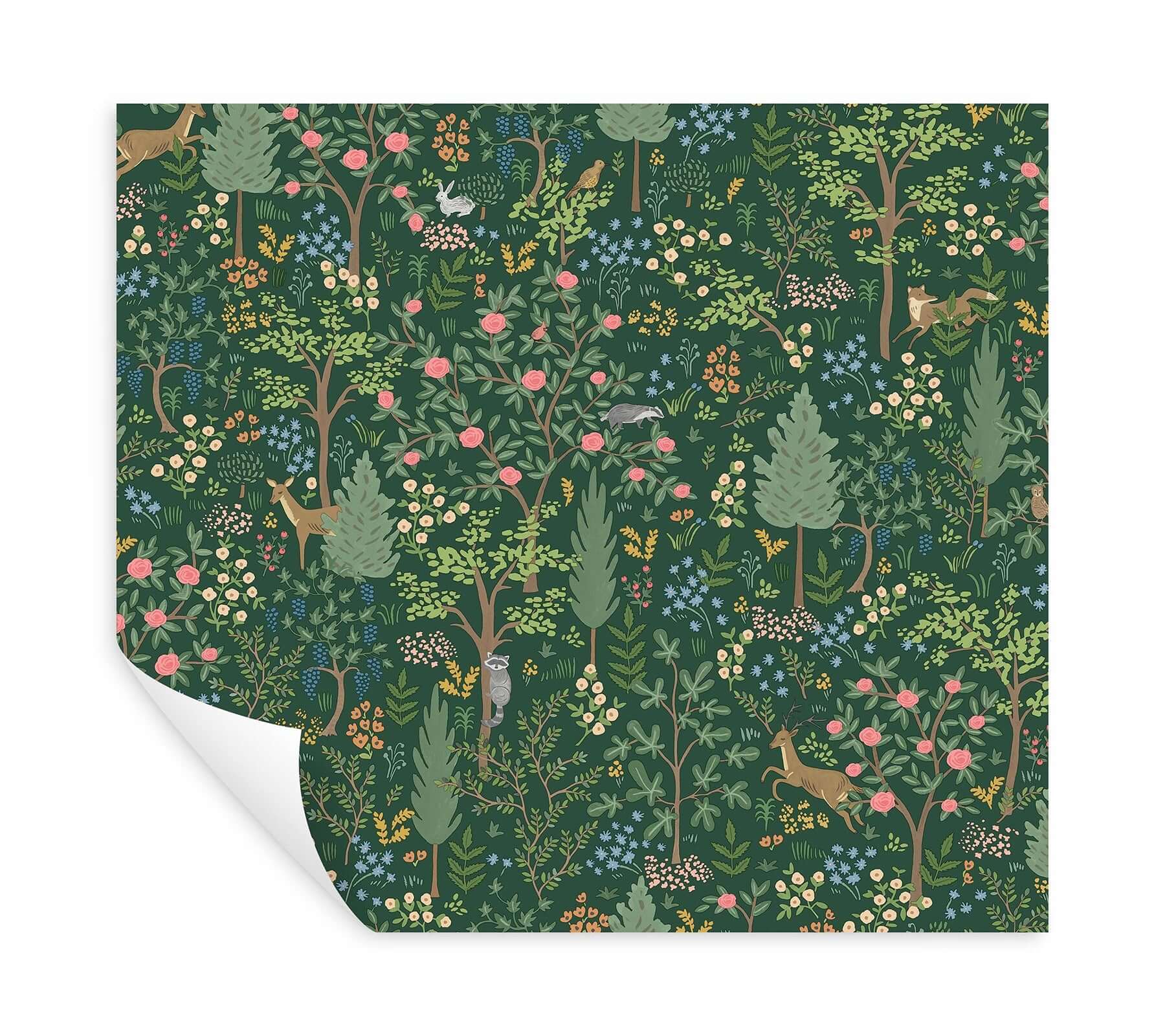 woodland-peel-stick-wallpaper-emerald-york-wallcoverings-psw1548rl - York Wallcoverings Wallpaper