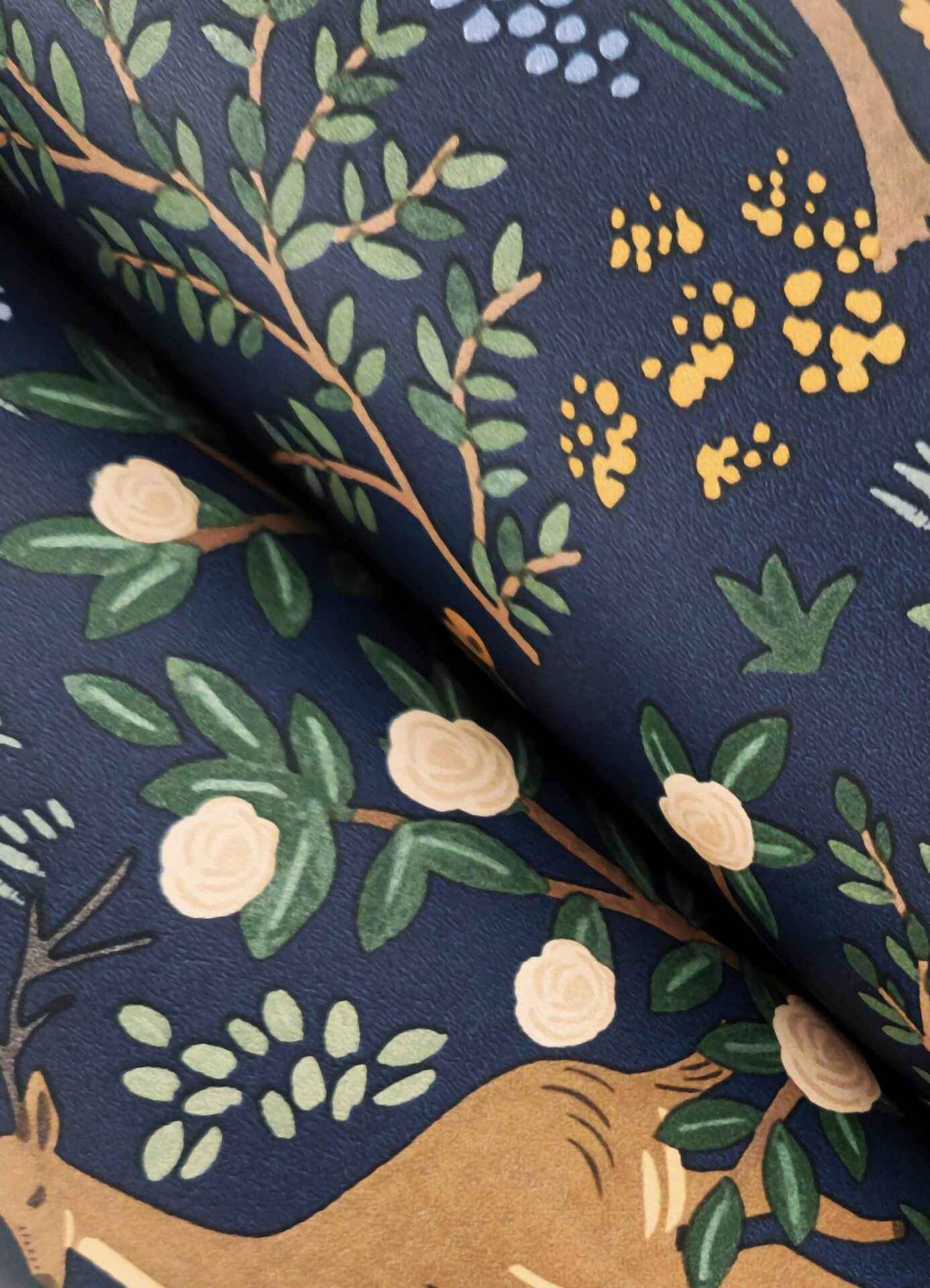 Woodland Navy Peel & Stick Wallpaper - York Wallcoverings - PSW1547RL - York Wallcoverings Wallpaper