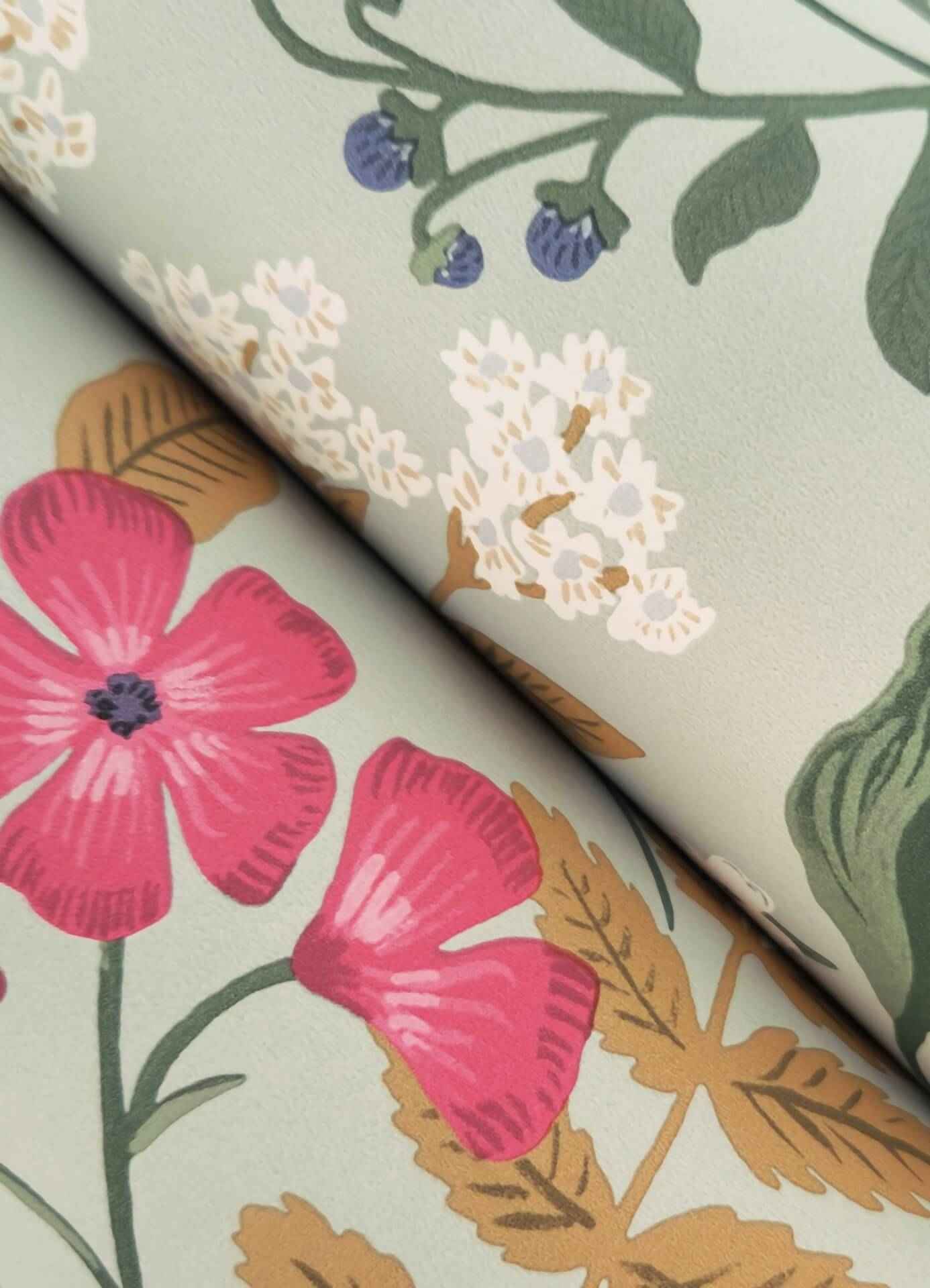 Sweetbrier Mint Peel & Stick Wallpaper - York Wallcoverings - PSW1545RL - York Wallcoverings Wallpaper