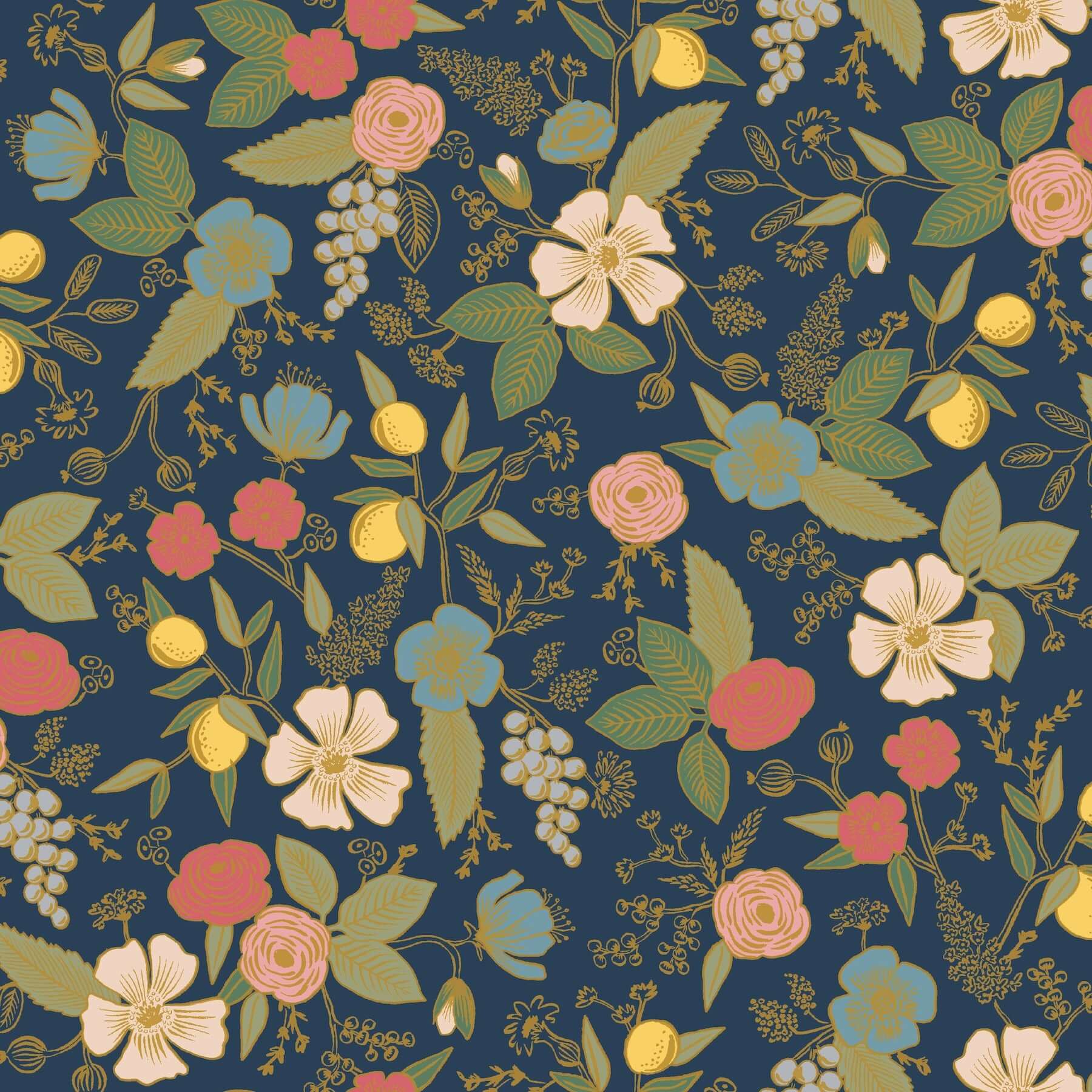 colette-navy-peel-stick-wallpaper-york-wallcoverings-psw1534rl - York Wallpaper Wallpaper