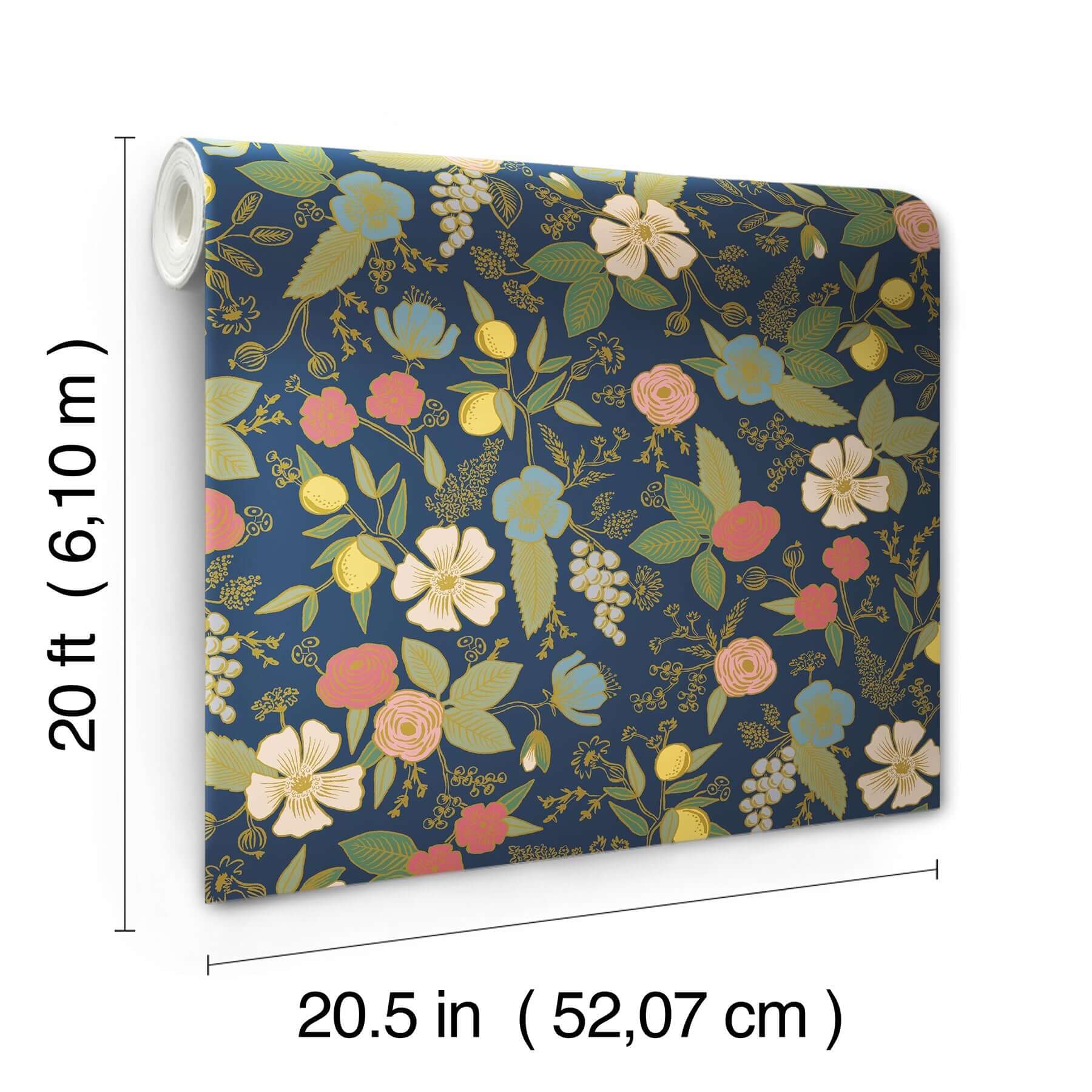 colette-navy-peel-stick-wallpaper-york-wallcoverings-psw1534rl - York Wallpaper Wallpaper