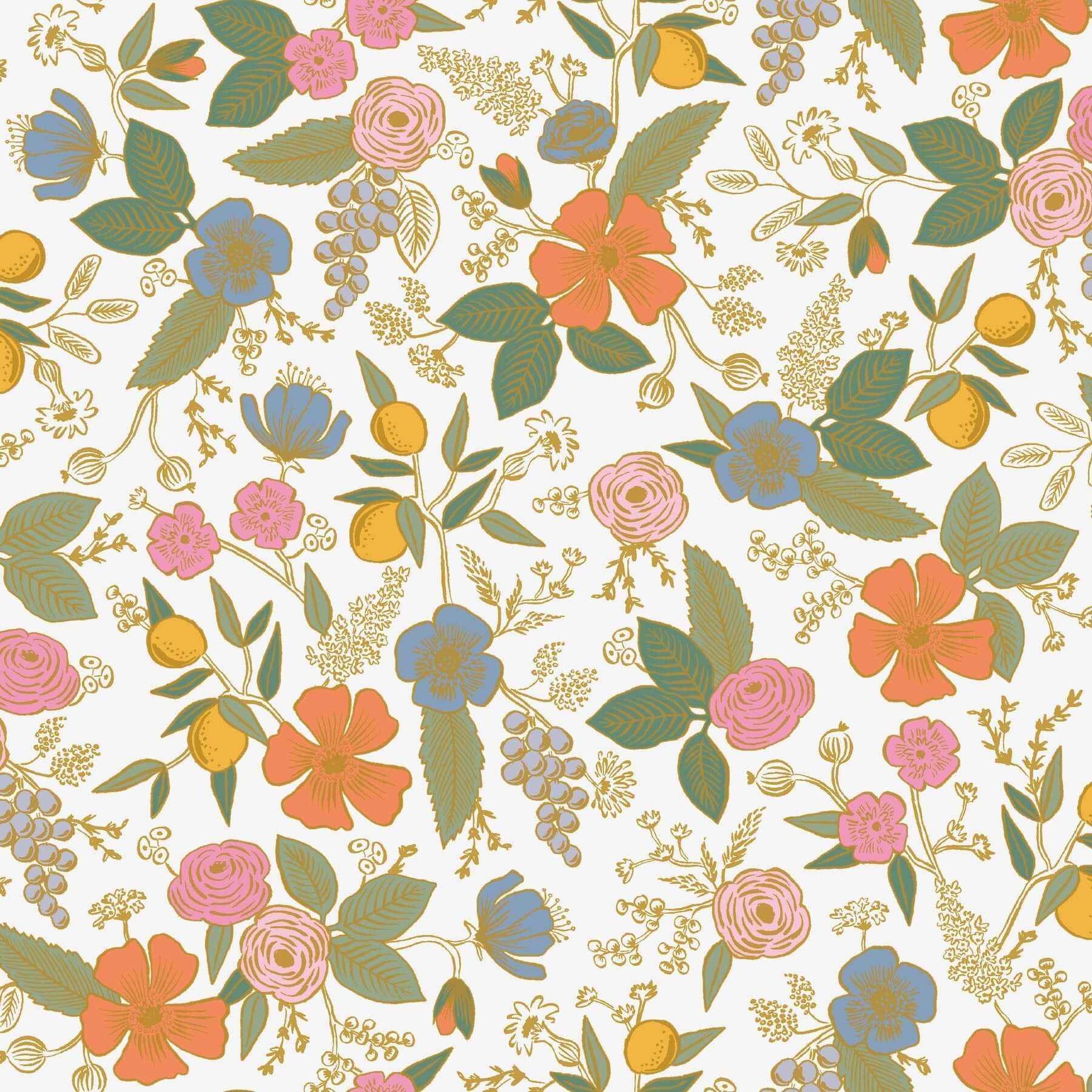 Colette Rose Multicolor Peel & Stick Wallpaper - York Wallcoverings - PSW1533RL - York Wallcoverings Wallpaper