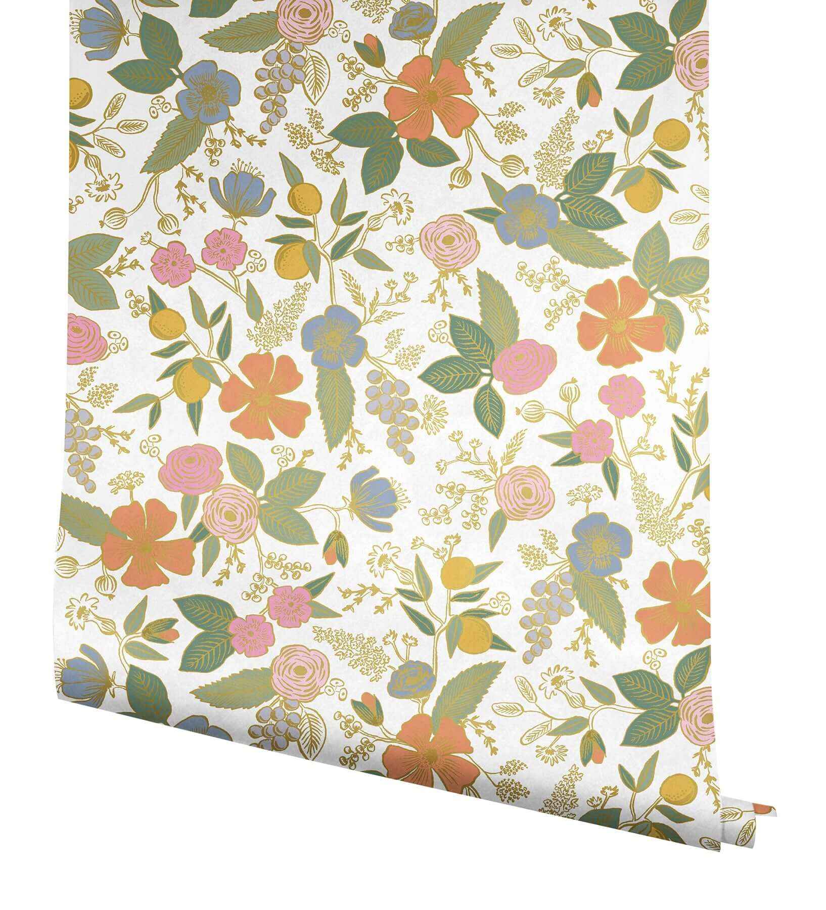 Colette Rose Multicolor Peel & Stick Wallpaper - York Wallcoverings - PSW1533RL - York Wallcoverings Wallpaper