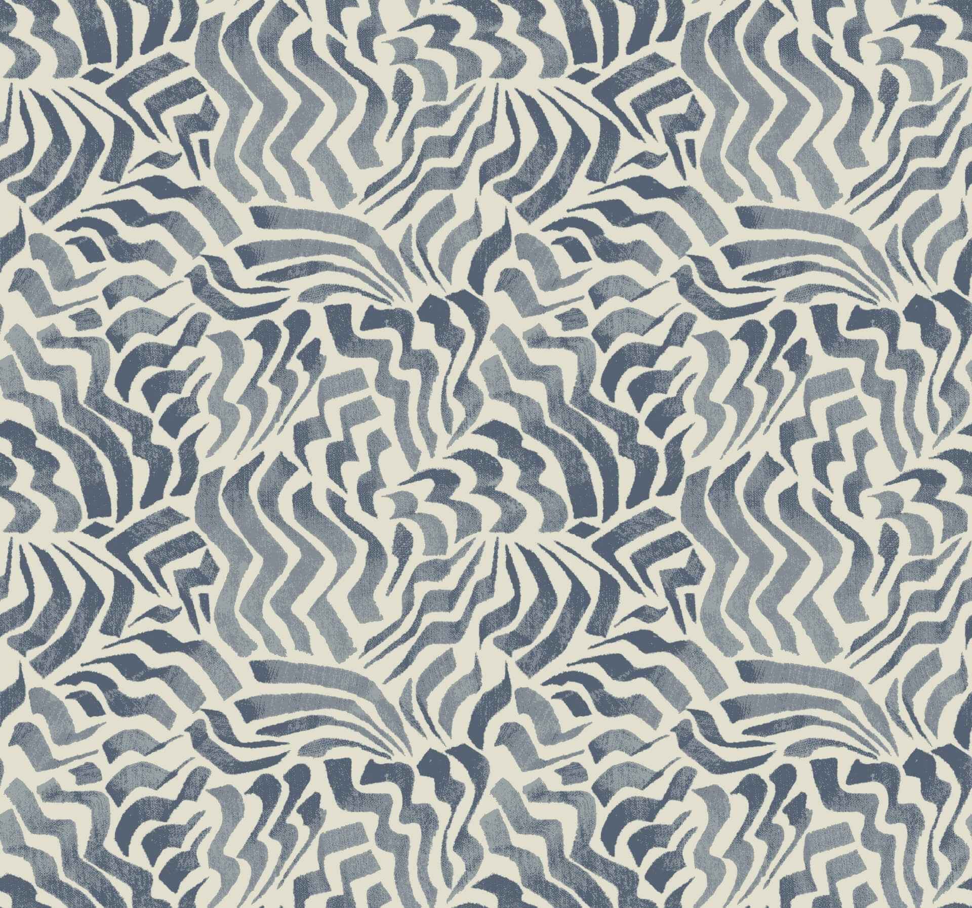 Zora Wave Denim Wallpaper - York Wallcoverings - LM5323
