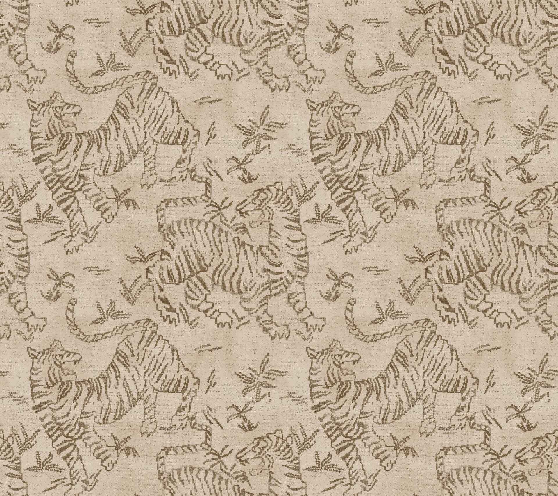 Orly Tigers Blush Wallpaper - York Wallcoverings - LM5334 - York Wallcoverings Wallpaper