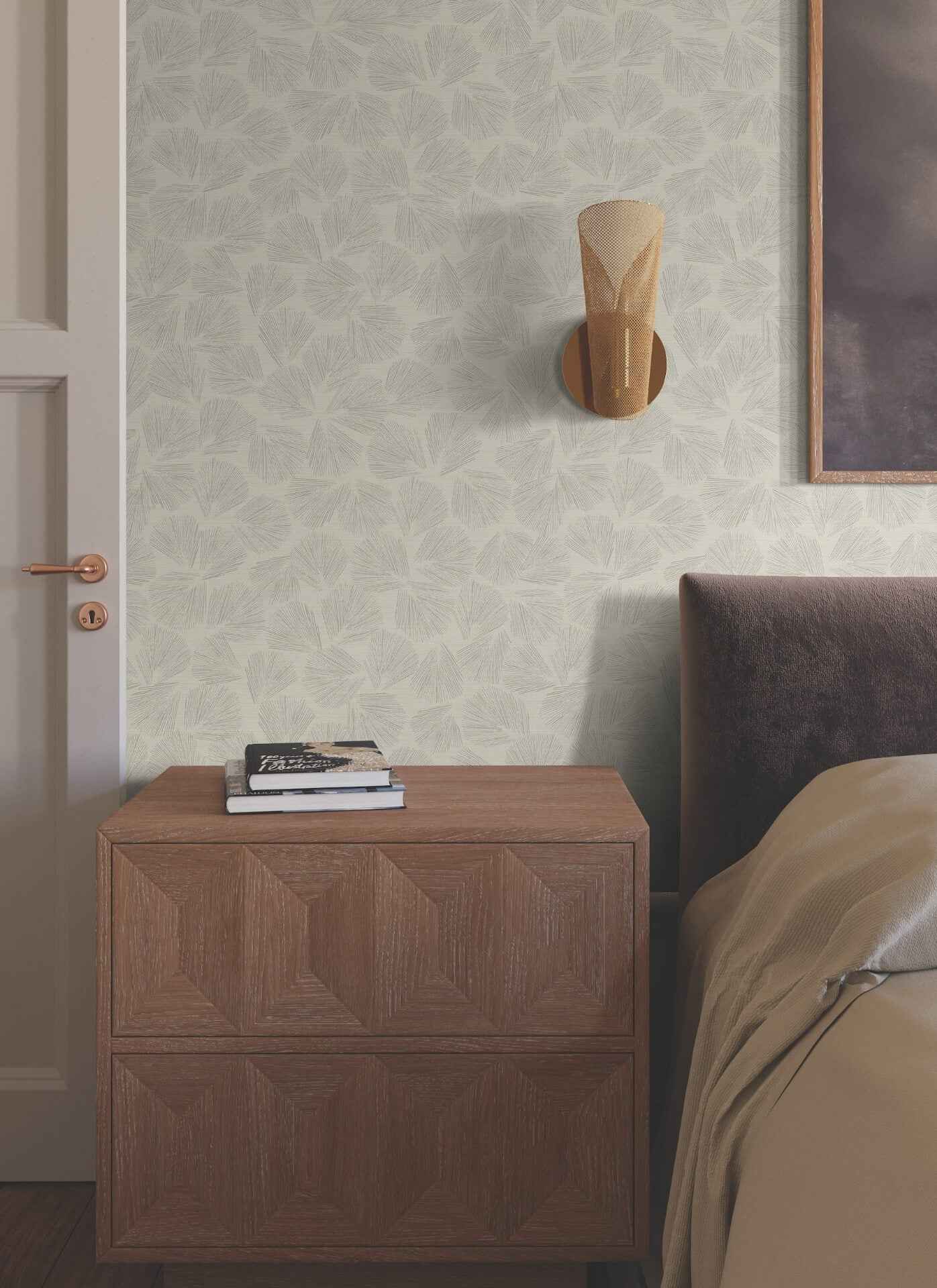 Elora Leaf Taupe Wallpaper - York Wallcoverings - LM5354 - York Wallcoverings Wallpaper